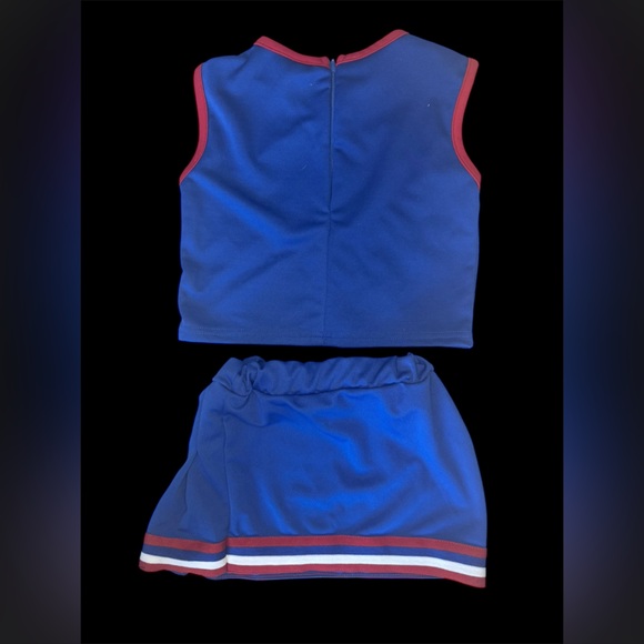 Kansas Jayhawks Kid’s Cheerleader Outfit | size 6 - Picture 2 of 2